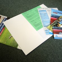 Printing of printed forms, instructions and manuals